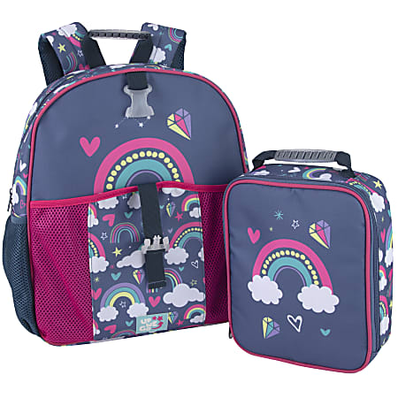 Up We Go Backpack With Matching Lunch Bag, Rainbow