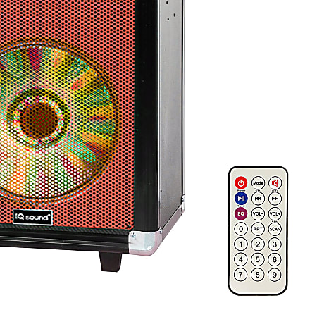Supersonic 12 Portable Bluetooth DJ Speaker Red ODP Business