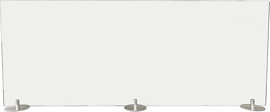 Ghent Freestanding Desktop Privacy Screen, 24”H x 59”W, Clear