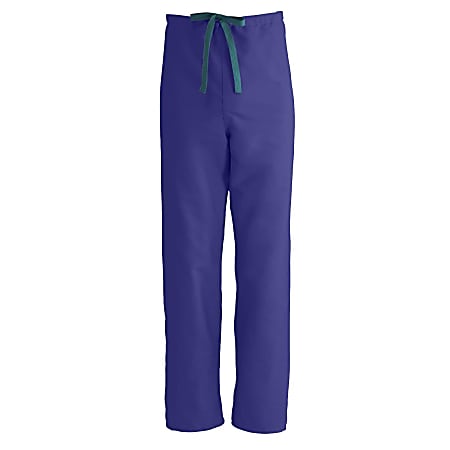 Medline ComfortEase™ Unisex Reversible Drawstring Pants, Large, Purple