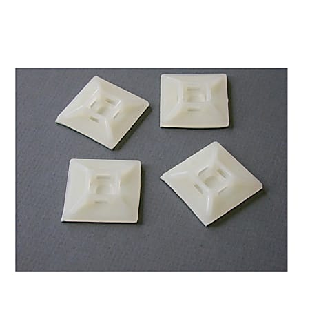 StarTech.com Self-adhesive Nylon Cable Tie Mounts - Pkg of 100 - Cable organizer (pack of 100) - for P/N: N6PATCH100BK, N6PATCH35BK, N6PATCH35BL, N6PATCH75RD, N6PATCH75WH, N6PATCH75YL