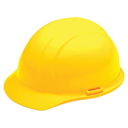 SKILCRAFT® Easy Quick-Slide Cap Safety Helmet, Yellow (AbilityOne 8415-00-935-3140)
