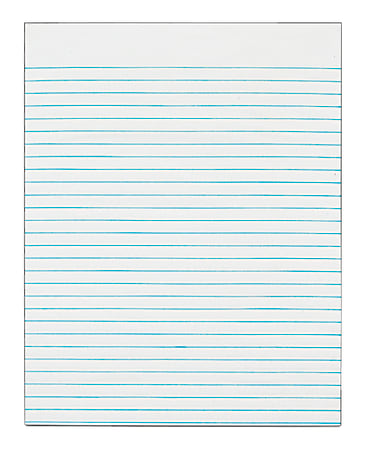 TOPS™ The Legal Pad™ Glue-Top Writing Pad, 8 1/2" x 11", Wide Ruled, 50 Sheets, White