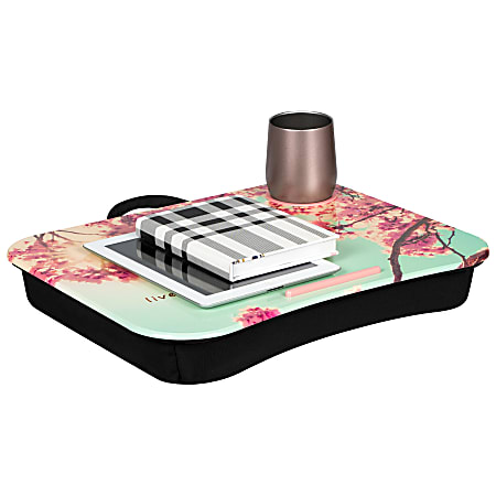 LapGear Lap Desk With Cup Holder, 14.8"H x 18.5"W x 2.8"D, Full Bloom