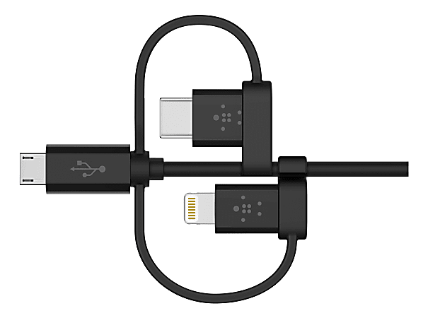 CABLE UNIVERSAL 3 EN 1 MICRO USB - TIPO C - LIGHTNING