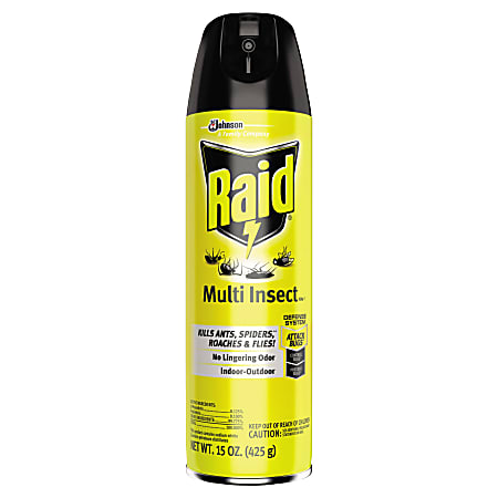 Raid Insect Killer, Multi Insect, 15 Oz, Pack