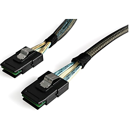 StarTech.com 50cm Internal Mini-SAS Cable SFF-8087 To SFF-8087 & Sideband - Serial Attached SCSI (SAS) internal cable - with Sidebands - 4-Lane - 36 pin 4i Mini MultiLane - 36 pin 4i Mini MultiLane - 50 cm - SFF-8087 - SFF-8087 - 19.69