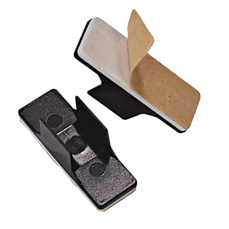 KleenSlate Adhesive Clips For Small Markers, Black, Pack