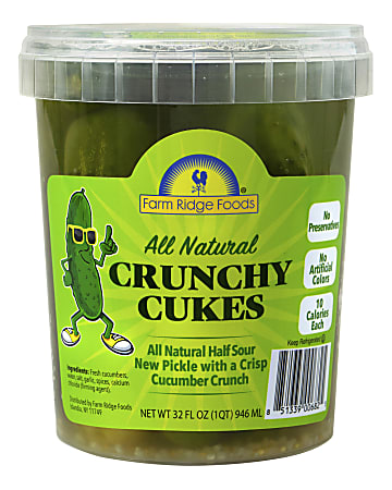 Farm Ridge Foods All-Natural Crunch Cukes, 32 Oz