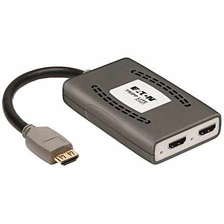 Eaton Tripp Lite series HDMI Splitter 2-Port 4K @60Hz HDMI 4:4:4 HDR USB Powered TAA Multi-Resolution Support, USB Powered - B118002HDRV2