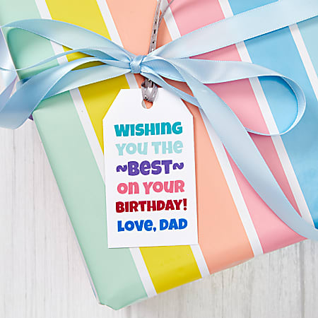 Avery® Printable 2-Sided Printing Tags With Strings, 22802, 2