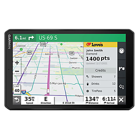 Garmin dezl OTR810 010 02740 00 8 GPS Truck Navigator Office Depot