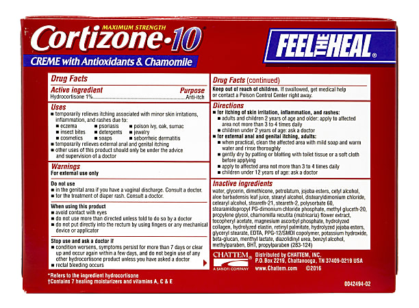 Cortizone 10 Maximum Strength Intensive Healing ...