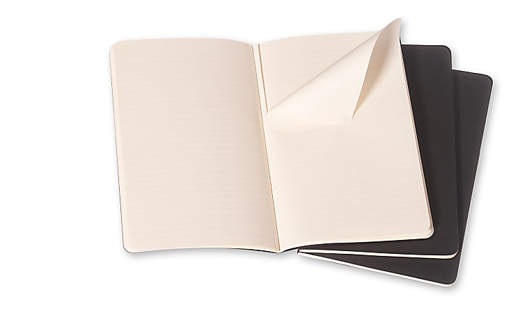 Moleskine Cahier Journals 5 x 8 14 Ruled 80 Pages Black Set Of 3 Journals -  Office Depot