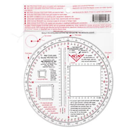 D&B Civilian Round Protractor