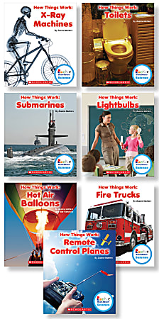 Scholastic Children's Press Rookie Read-About Science How Things Work Book Set, Grades 1-2, Set Of 7 Books