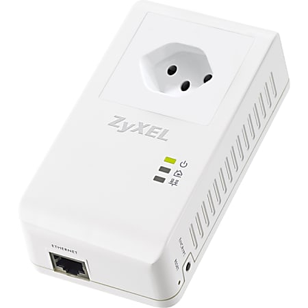 Zyxel 500 Mbps Powerline Pass-Thru Gigabit Ethernet Adapter