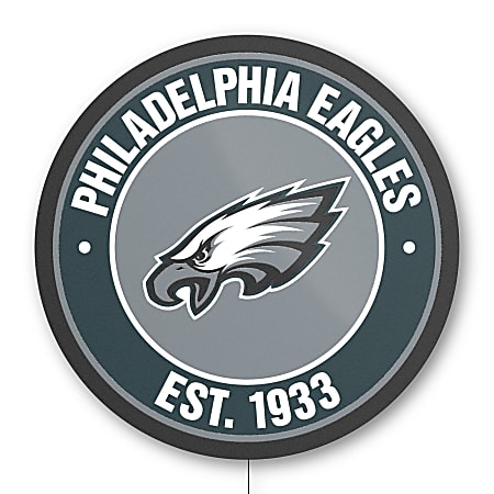 Imperial NFL Establish Date LED Lighted Sign, 23" x 23", Philadelphia Eagles