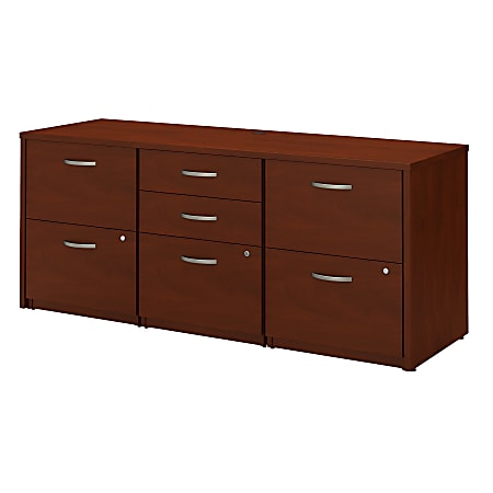 Bush Business Furniture Components Elite Storage Credenza, Hansen Cherry, Premium Installation
