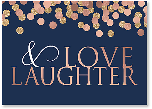 Viabella Anniversary Greeting Card, Love And Laughter, 5" x 7", Multicolor