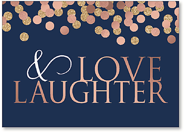 Viabella Anniversary Greeting Card, Love And Laughter, 5"