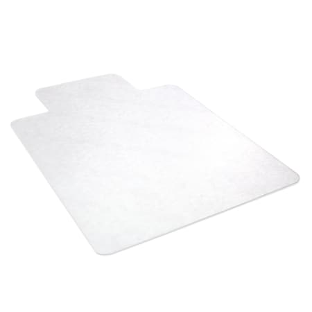 Deflect-O EconoMat Chair Mat For Hard Floors, Wide Lip, 45" x 53", Clear