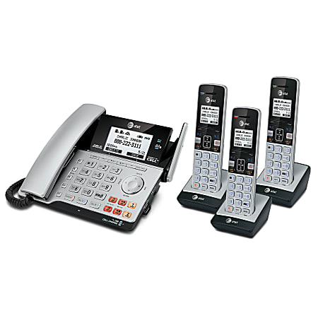 Atandt Tl86103 2 Line Dect 6 0 Expandable Cordedcordless Phone System With Digital Answering System Office Depot
