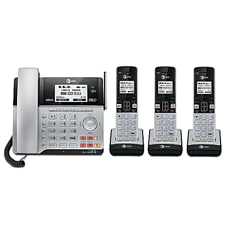 AT&T TL86103 2-Line DECT 6.0 Expandable Corded/Cordless Phone System with Digital Answering System