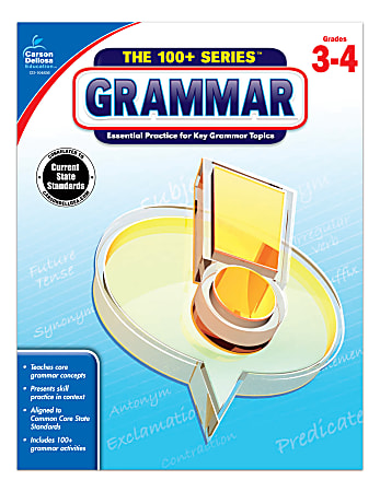 Carson-Dellosa™ 100+ Series™ Grammar Workbooks, Grades 3-4