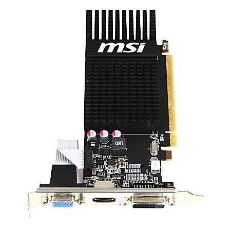 MSI R5 230 2GD3H LP Radeon R5 230 Graphic Card - 625 MHz Core - 2 GB GDDR3 - Low-profile - Single Slot Space Required