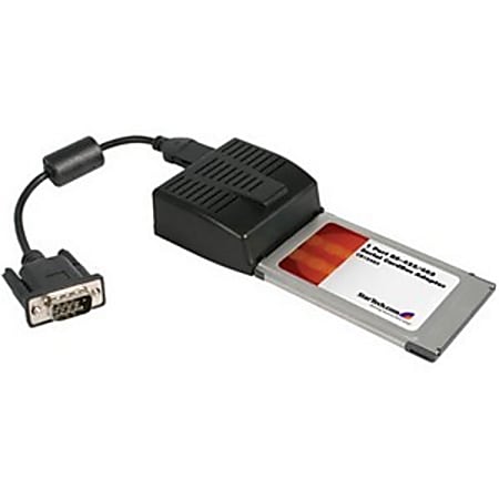 StarTech.com 1 Port CardBus PCMCIA RS422 RS485 Serial Laptop Adapter Card - 1 x 9-pin DB-9 Male RS-422/485