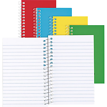 Rediform Spiralbound Bright Memo Notebook 3 x 5 60 Sheets Assorted ...