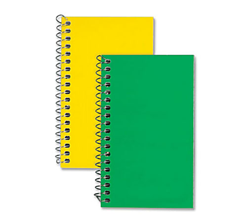 Rediform® Spiralbound Bright Memo Notebook, 3" x 5", 60 Sheets, Assorted Colors