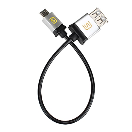 DataStream Micro USB OTG To USB Cable Adapter, 6.5", Black