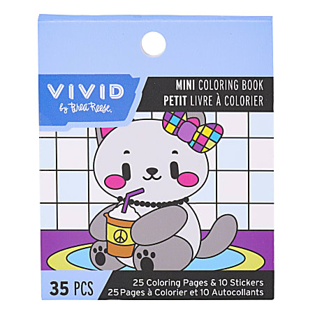 Brea Reese Mini Coloring Book, Cozy, 25 Sheets, 3" x 3", Total Qty 1