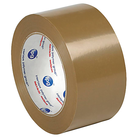 Partners Brand Natural Rubber Carton Sealing Tape, 2.2 Mil, 2" x 55 Yd., Tan, Case Of 36