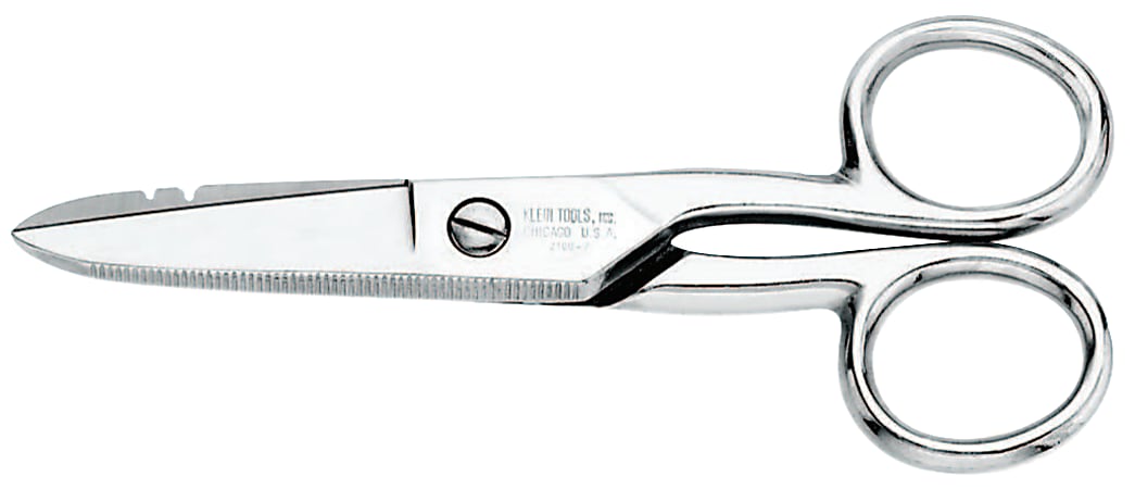 Electrician's Scissors, 5 1/4 in, Silver