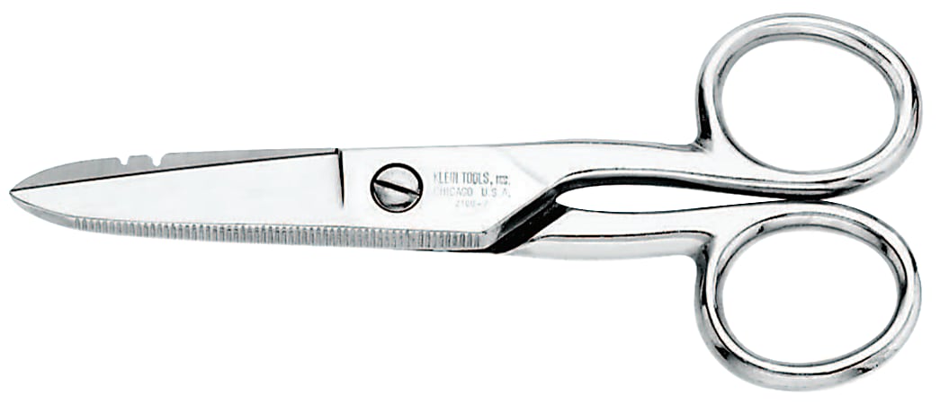 Electrician&#x27;s Scissors, 5 1/4 in, Silver