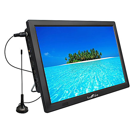 beFree Sound Portable Rechargeable 14" LED TV, Black, 995116757M