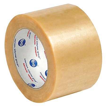 Partners Brand Natural Rubber Carton Sealing Tape, 2.2 Mil, 3" x 110 Yd., Clear, Case Of 24