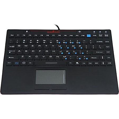 Solidtek Industrial Mini Keyboard With Touchpad, KB-IN86KB