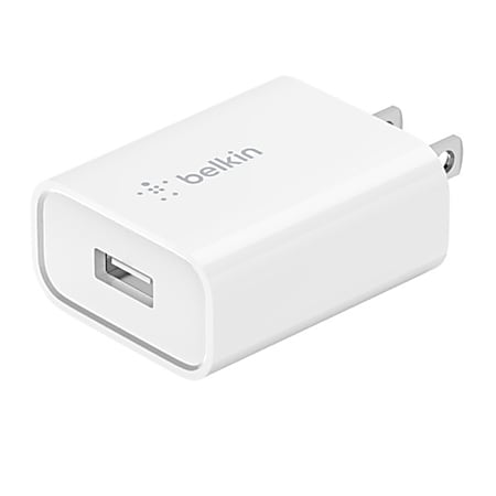 Belkin® 18W Quick Charge 3.0 USB-A Wall Charger, White