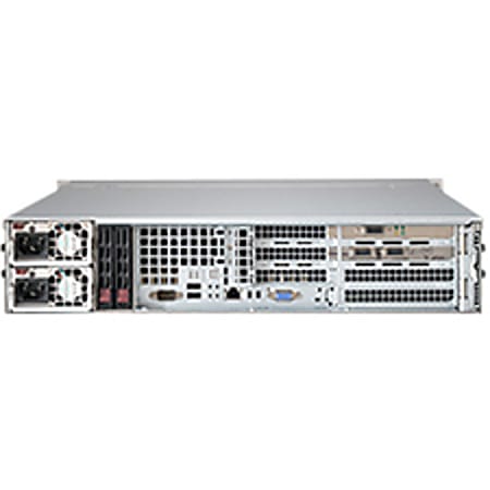 Supermicro SuperChassis SC216BA-R920WB System Cabinet - Rack-mountable - Black - 2U - 24 x Bay - 3 x Fan(s) Installed - 2 x 920 W - EATX, ATX Motherboard Supported - 3 x Fan(s) Supported - 24 x External 2.5" Bay - 7x Slot(s)