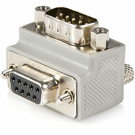 StarTech.com Serial adapter cable - Type 2 - right angle DB9 (m) -DB9 (f) - Serial ATA - Add space  - GC99MFRA1