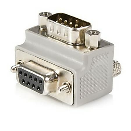 StarTech.com Serial adapter cable - Type 2 - right angle DB9 (m) -DB9 (f) - Serial ATA - Add space  - GC99MFRA1