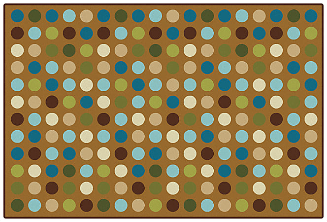 Carpets for Kids® KID$Value Rugs™ Microdots Decorative Rug, 4' x 6', Brown