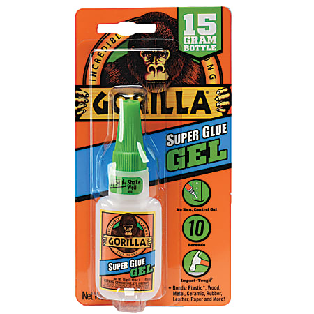 Clear GORILLA Glue 1.75 oz with BONUS Super Glue Gel Tubes NEW