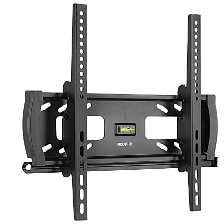 Mount-It! MI-2244T Lockable Anti-Theft TV Wall Mount, 7"H x 21"W x 2"D, Black