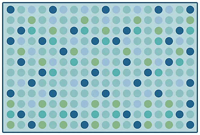 Carpets for Kids® KID$Value Rugs™ Microdots Decorative Rug, 4' x 6', Light Blue
