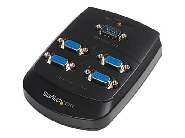StarTech.com 4 Port Wall Mount VGA Video Splitter - Video splitter - 4 x VGA - desktop - for P/N: SVA9M2NEUA